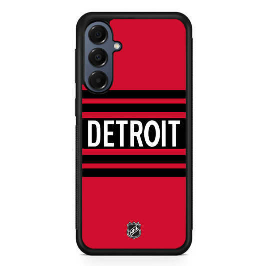 NHL Detroit Red Wings Red Black Samsung Galaxy A16 Case | Slim Protective Cover for Samsung Galaxy A16