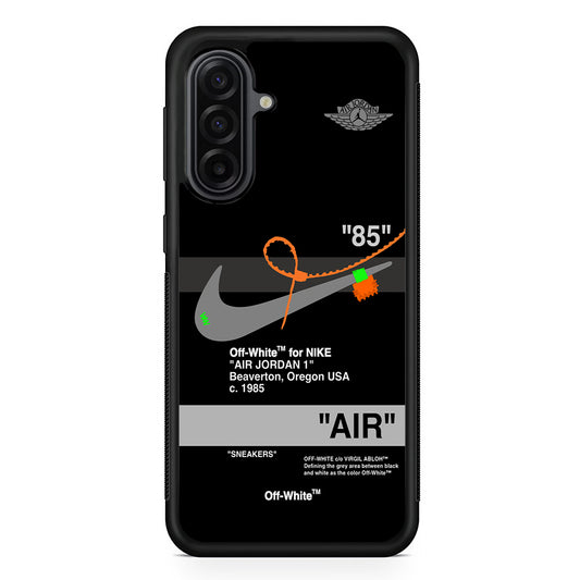 Nike X Air Jordan Black Samsung Galaxy A17 Case | Durable Rubber Samsung Galaxy A17 Phone Case