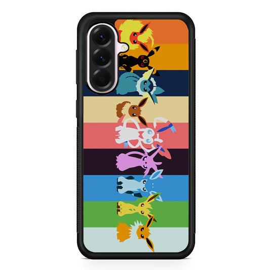 Cute Pokemon Evolutions Samsung Galaxy A56 Case | Samsung Galaxy A56 Protective Rubber Case