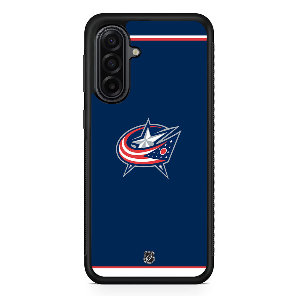 NHL Columbus Blue Jackets Team Samsung Galaxy A17 Case | Durable Rubber Samsung Galaxy A17 Phone Case