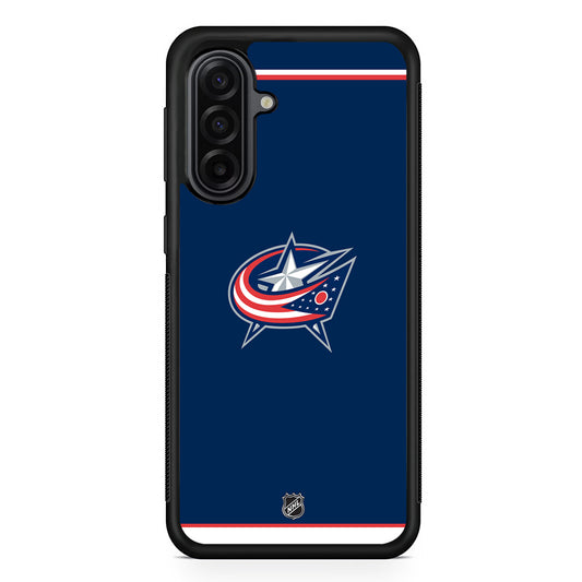 NHL Columbus Blue Jackets Team Samsung Galaxy A17 Case | Durable Rubber Samsung Galaxy A17 Phone Case