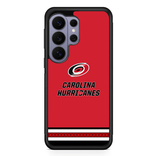 NHL Carolina Hurricanes Red Samsung Galaxy S26 Ultra Case | Protective Rubber Cover