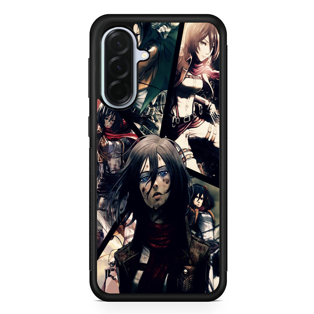 Mikasa Ackerman Collage Samsung Galaxy A36 Case | Durable Samsung Galaxy A36 Protective Case