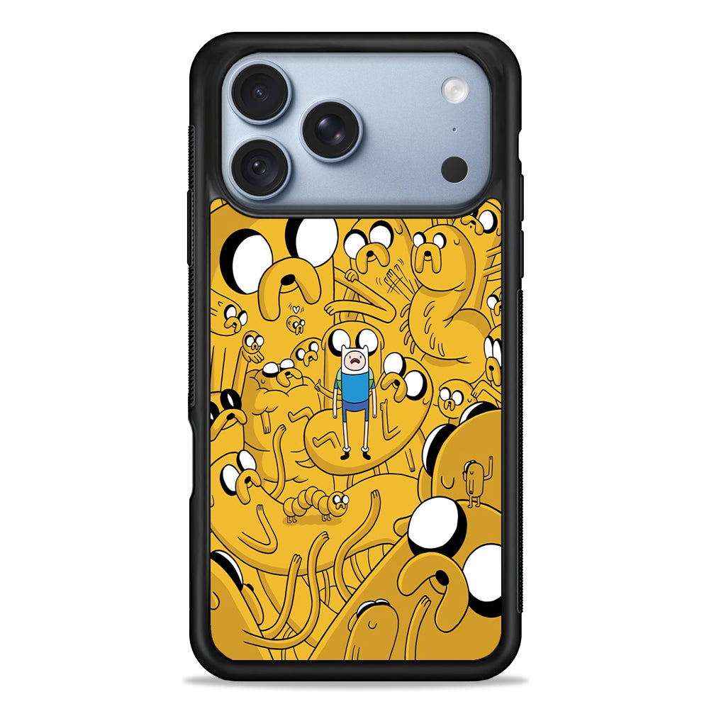 Finn and Jake Doodle iPhone 18 Pro Case - iPhone 18 Pro Silicone Case