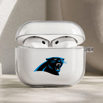 NFL Carolina Panthers Symbol Protective Apple AirPods Pro 3 Clear Case | Shockproof Cover