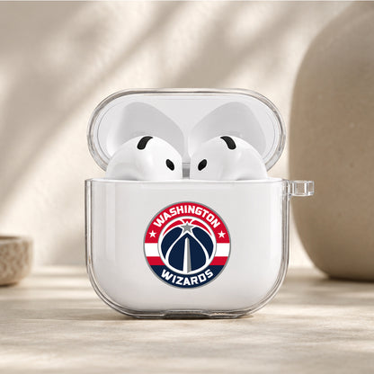 NBA Washington Wizards Logo Protective Apple Airpods 4 Clear Case - Durable Clear Protection