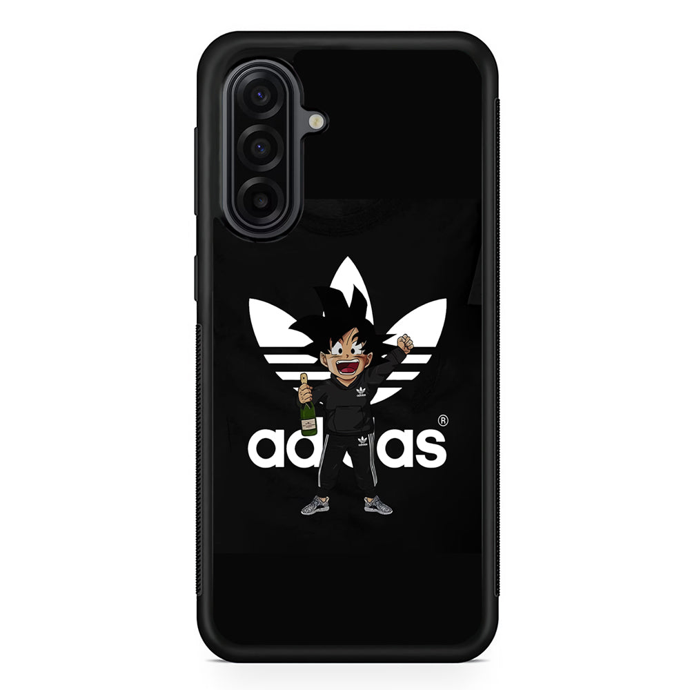 Adidas Son Goku Drink Samsung Galaxy A17 Case | Durable Rubber Samsung Galaxy A17 Phone Case