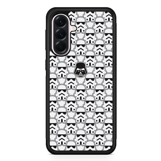 Stormtrooper Face Pattern Star Wars Samsung Galaxy A56 Case | Samsung Galaxy A56 Protective Rubber Case