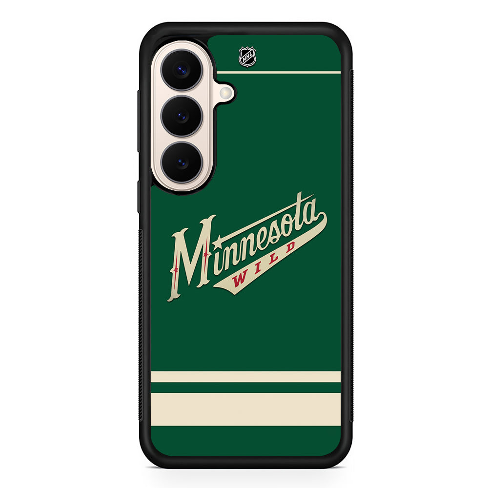NHL Minnesota Wild Team Samsung Galaxy S26 Case | Durable Protective Rubber Cover