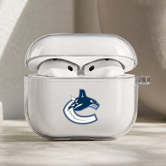 NHL Vancouver Canucks Symbol Protective Apple AirPods Pro 3 Clear Case | Shockproof Cover