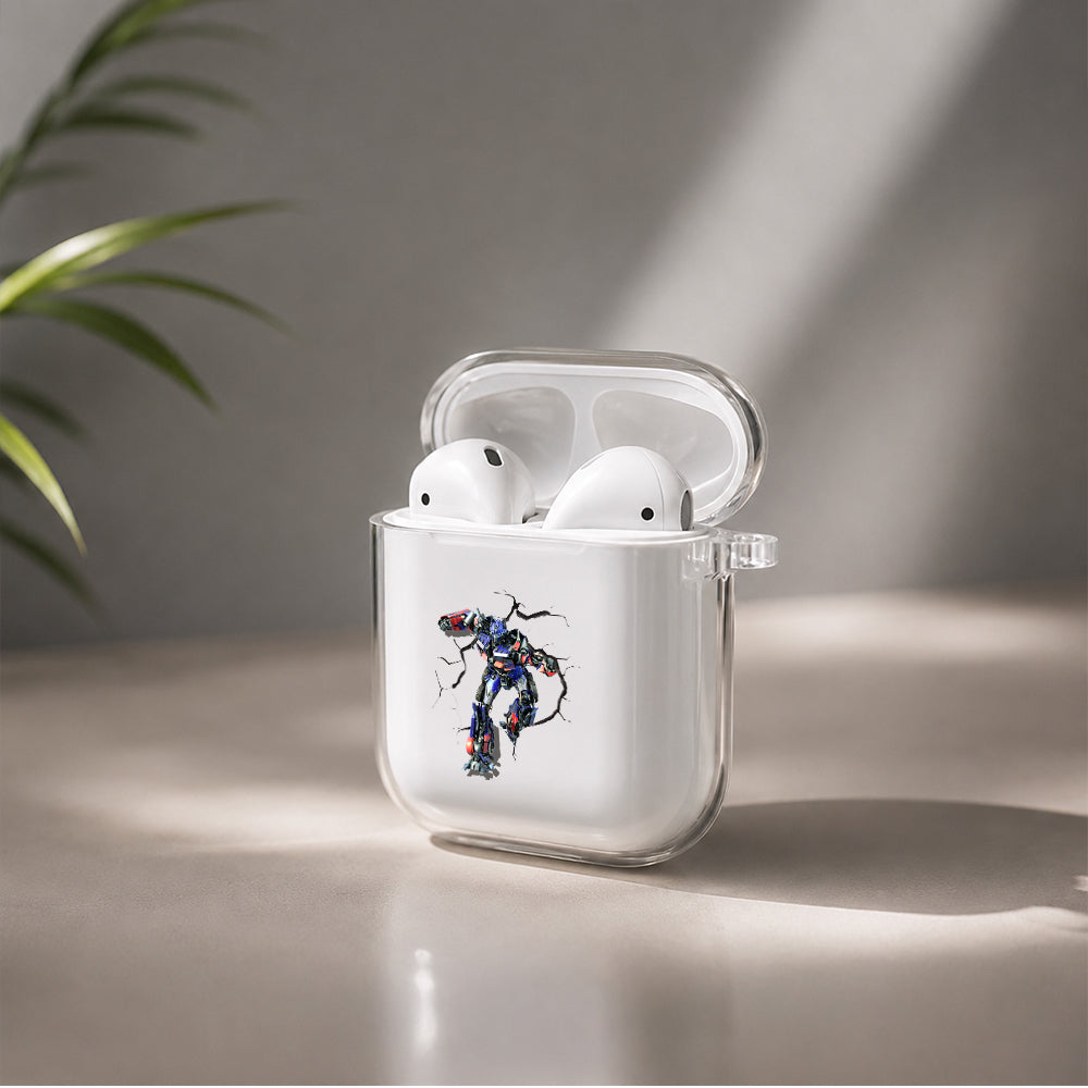 Optimus Prime Transformer Protective Clear Case Cover For Apple Airpods | Soft Silicone AirPods 1 / 2 Case | Protective Cover