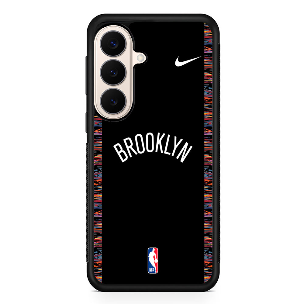 NBA Brooklyn Nets Black Nike Samsung Galaxy S26 Case – Slim Protective Phone Cover