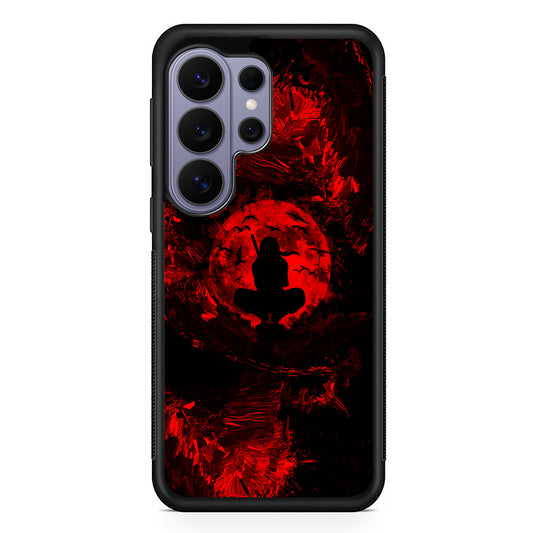Uchiha Itachi Silhouette Samsung Galaxy S26 Ultra Case | Protective Rubber Cover