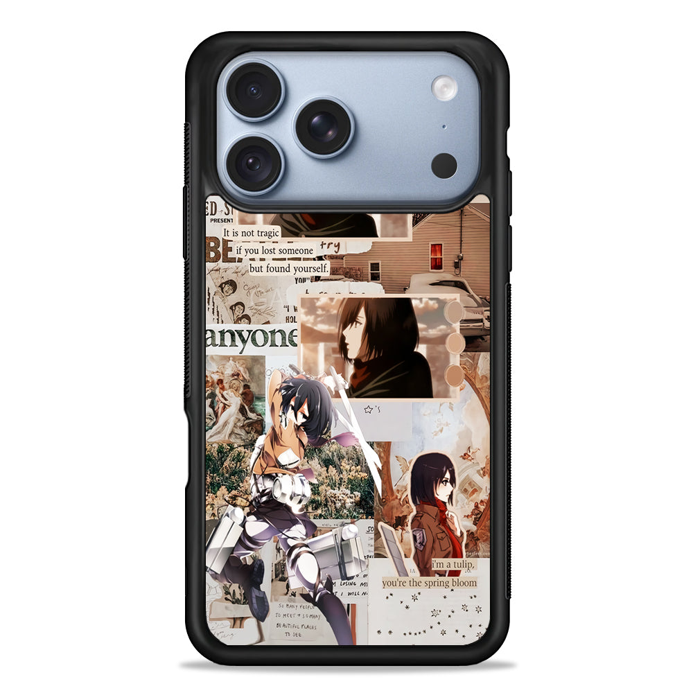 Mikasa Attack On Titan Aesthetic iPhone 18 Pro Case - iPhone 18 Pro Silicone Case