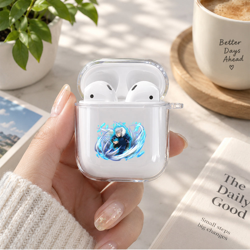 Senju Tobirama Protective Clear Case Cover For Apple Airpods | Soft Silicone AirPods 1 / 2 Case | Protective Cover