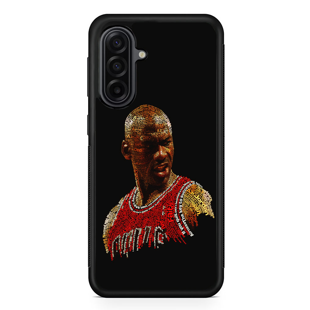 Jordan Typography Art Samsung Galaxy A17 Case | Durable Rubber Samsung Galaxy A17 Phone Case