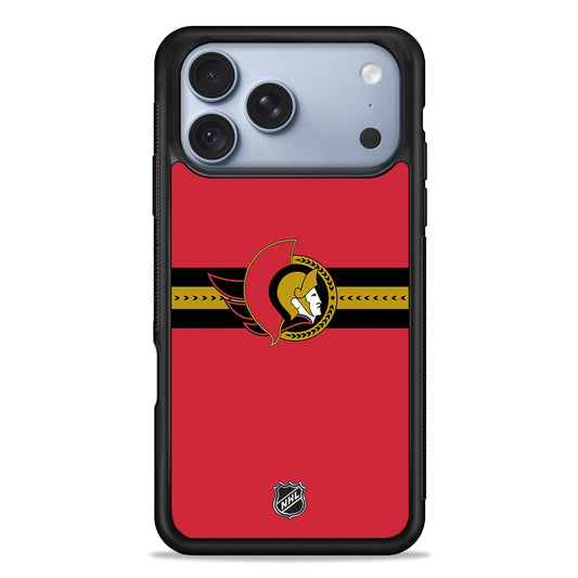 NHL Ottawa Senators Red iPhone 18 Pro Case - iPhone 18 Pro Silicone Case