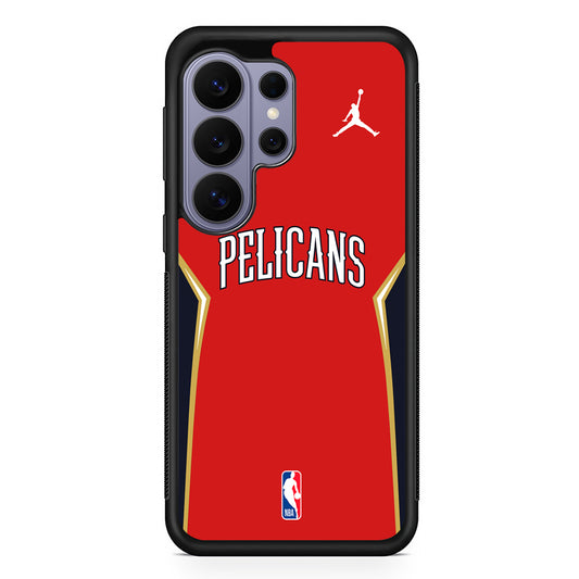 NBA New Orleans Pelicans Red Jordan Samsung Galaxy S26 Ultra Case | Slim Durable Protective Cover