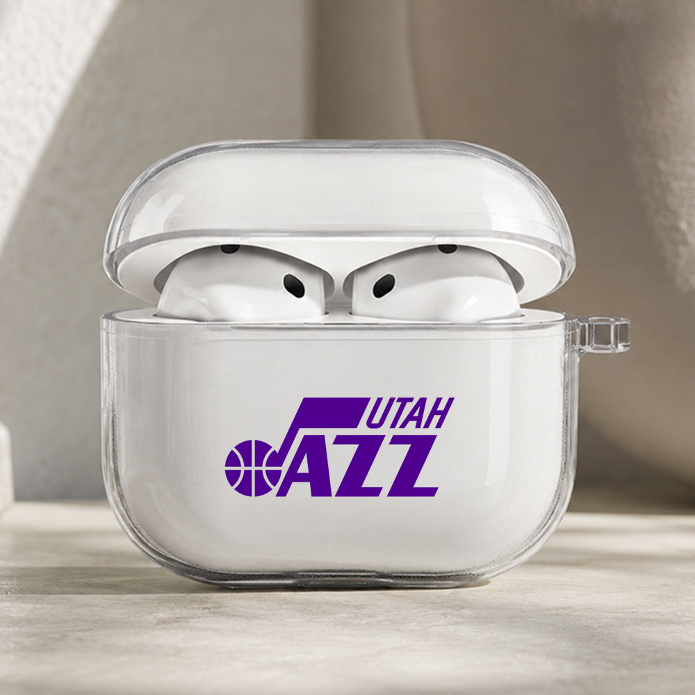 NBA Utah Jazz Symbol Protective Apple AirPods Pro 3 Clear Case | Shockproof Cover