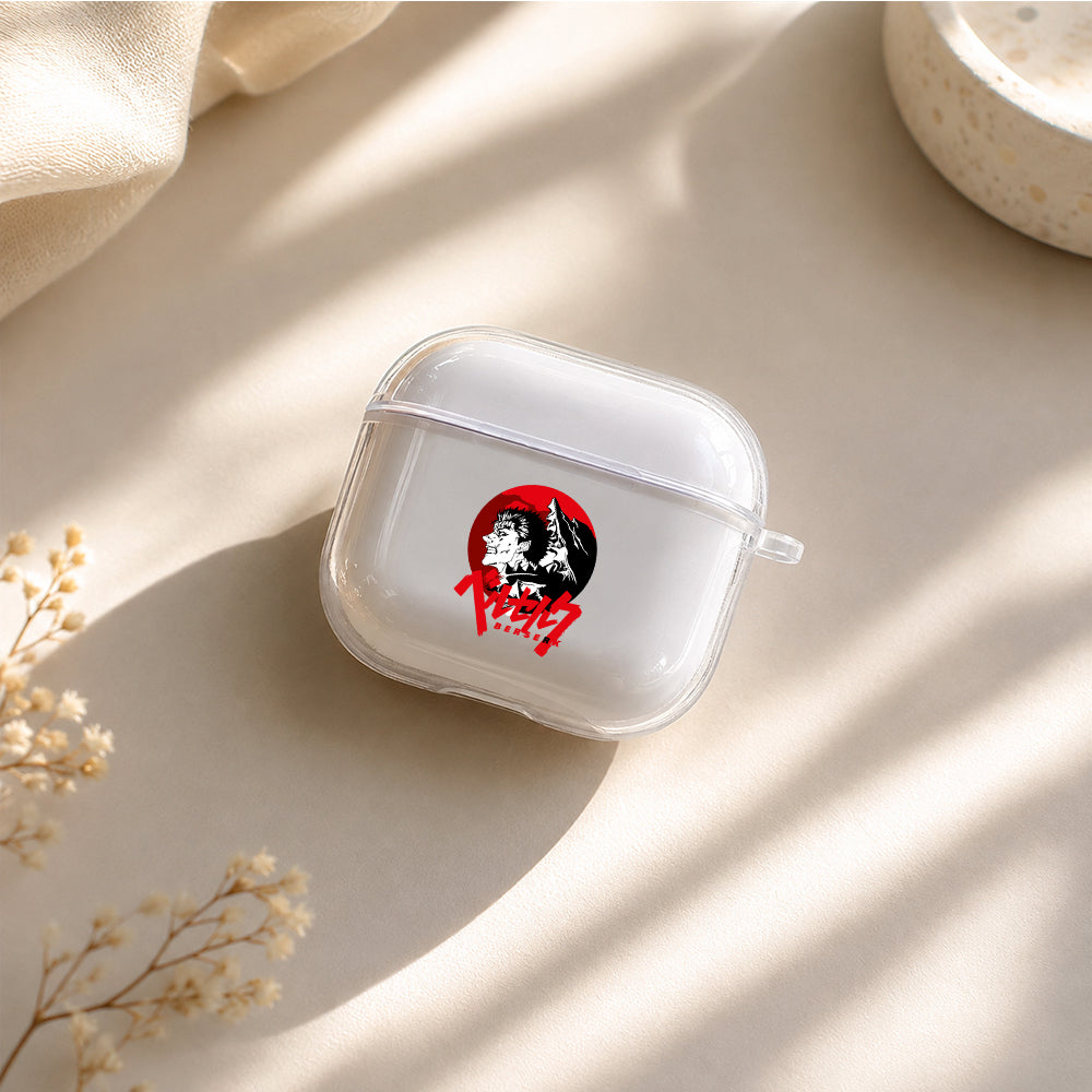 Berserk Guts Dark Fate Protective Apple Airpods 4 Clear Case - Durable Clear Protection