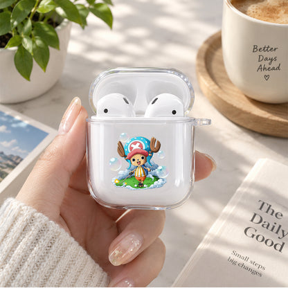 One Piece Tony Tony Chopper Protective Clear Case Cover For Apple Airpods | Soft Silicone AirPods 1 / 2 Case | Protective Cover