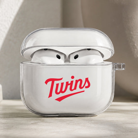MLB Minnesota Twins Symbol Protective Apple AirPods Pro 3 Clear Case | Shockproof Cover