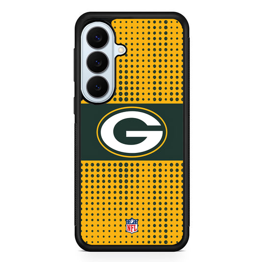 NFL Green Bay Packers Dot Pattern Samsung Galaxy S26 Plus Case | Slim Protective Rubber Cover