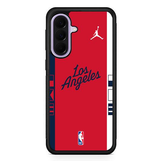 NBA LA Clippers Red Jordan Samsung Galaxy A37 Case | Samsung Galaxy A37 Rubber Protective Case