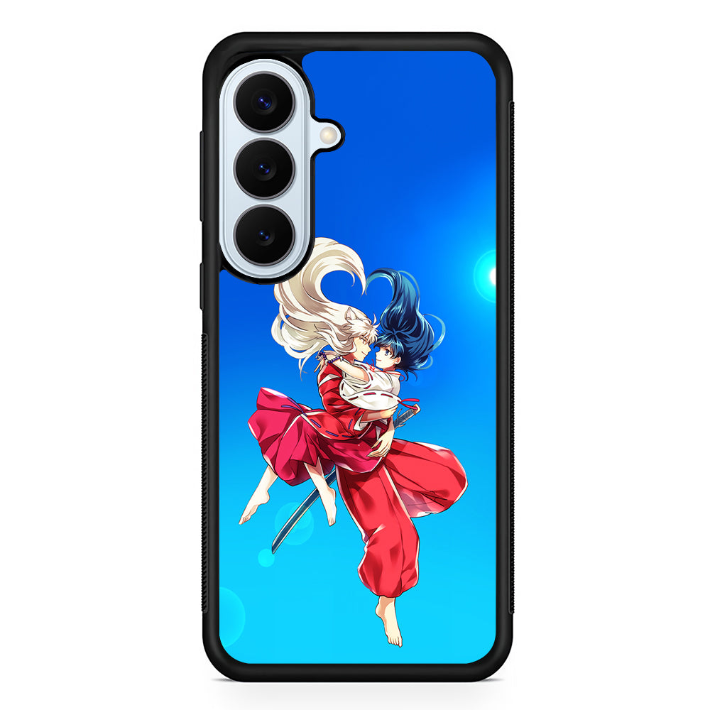 Inuyasha and Kagome Romantic Samsung Galaxy S26 Plus Case | Slim Protective Rubber Cover