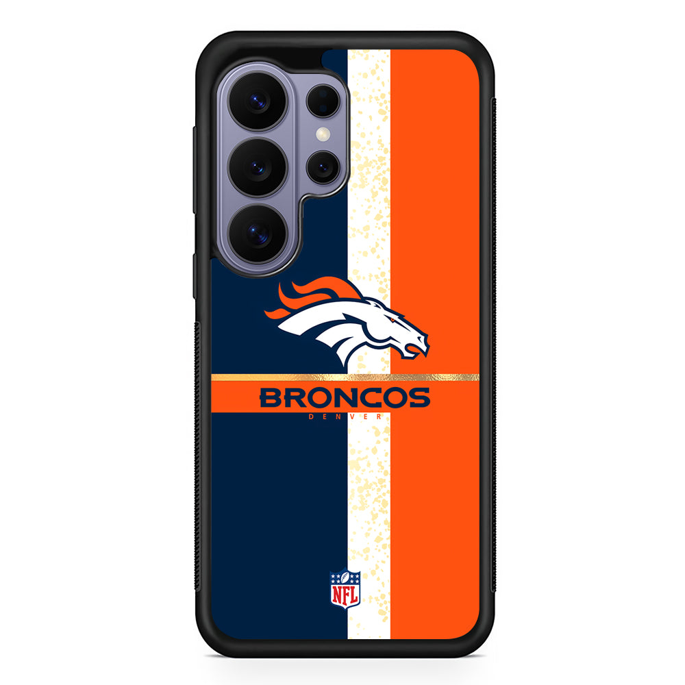 NFL Denver Broncos Team Logo Samsung Galaxy S26 Ultra Case | Protective Rubber Cover