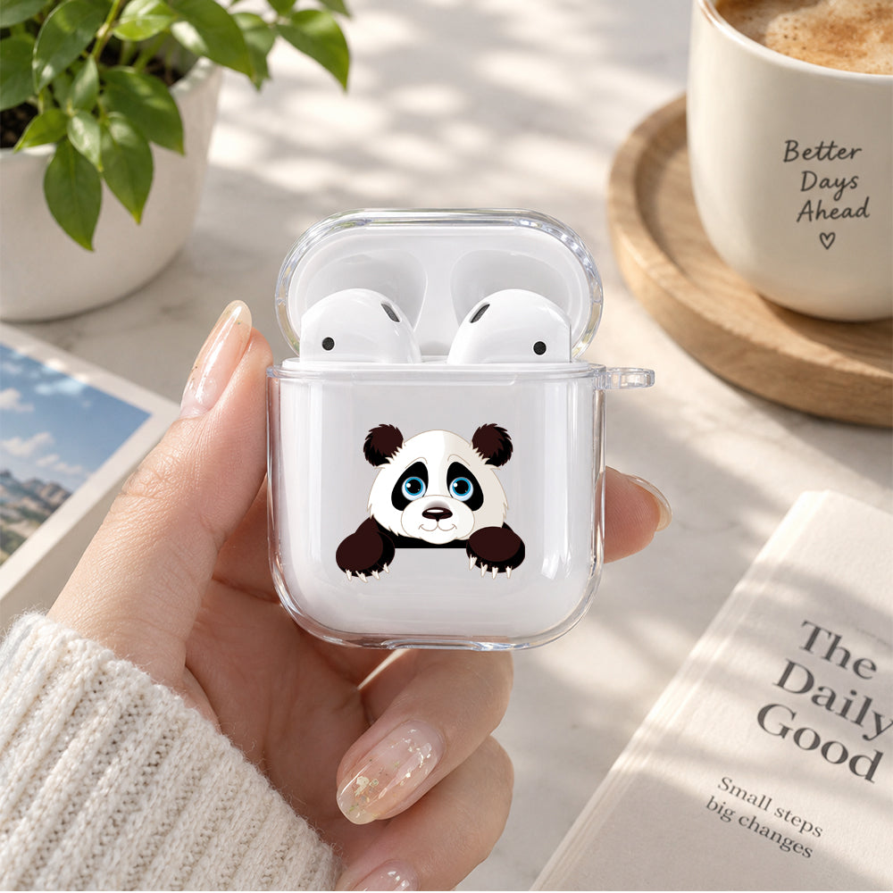 Cute Panda Protective Clear Case Cover For Apple Airpods | Soft Silicone AirPods 1 / 2 Case | Protective Cover