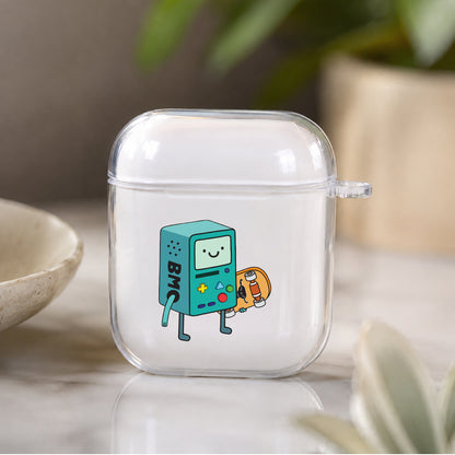 Beemo Play Skateboard Protective Clear Case Cover For Apple Airpods | Soft Silicone AirPods 1 / 2 Case | Protective Cover