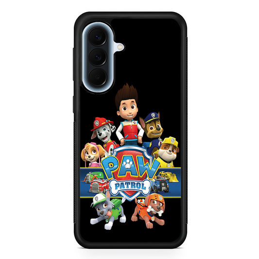 Paw Patrol Black Samsung Galaxy A57 Case | Slim Samsung Galaxy A57 Protective Case