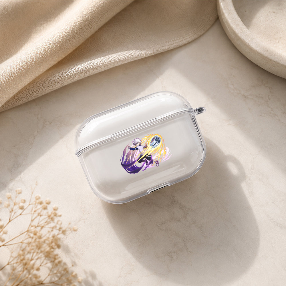 Hunter x Hunter Killua Zoldyck Protective Apple AirPods Pro 3 Clear Case | Shockproof Cover