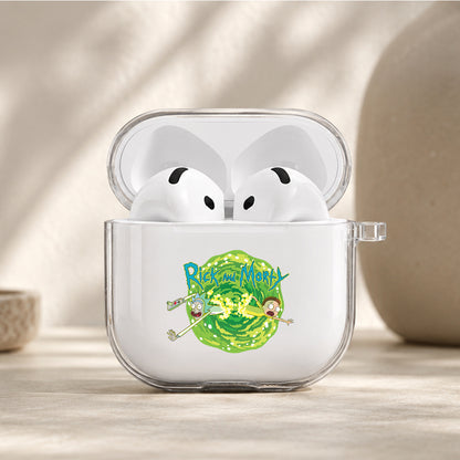 Rick and Morty The Multiverse Protective Apple Airpods 4 Clear Case - Durable Clear Protection