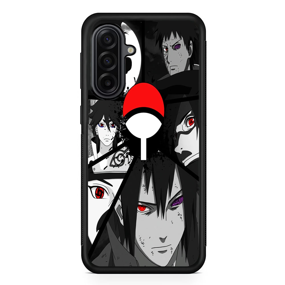 Naruto Uchiha Clan Samsung Galaxy A17 Case | Durable Rubber Samsung Galaxy A17 Phone Case
