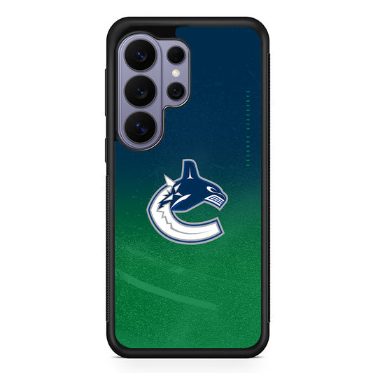 NHL Vancouver Canucks Gradation Samsung Galaxy S26 Ultra Case | Protective Rubber Cover