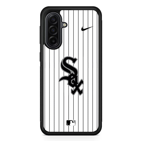 MLB Chicago White Sox White Nike Samsung Galaxy A17 Case | Durable Rubber Samsung Galaxy A17 Phone Case