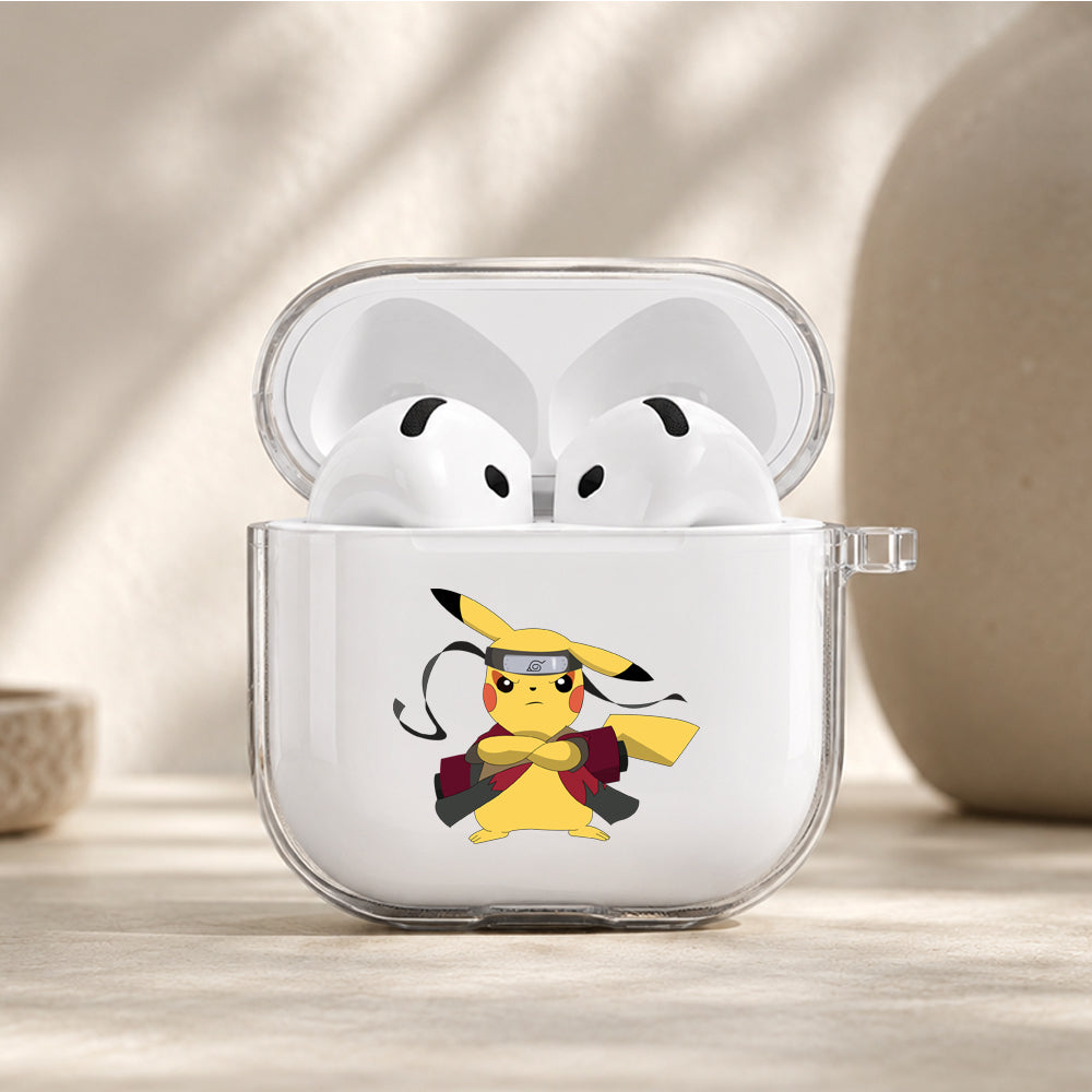 Pokemon Ninja Pikachu Protective Apple Airpods 4 Clear Case - Durable Clear Protection