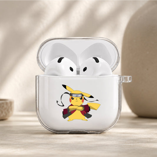 Pokemon Ninja Pikachu Protective Apple Airpods 4 Clear Case - Durable Clear Protection