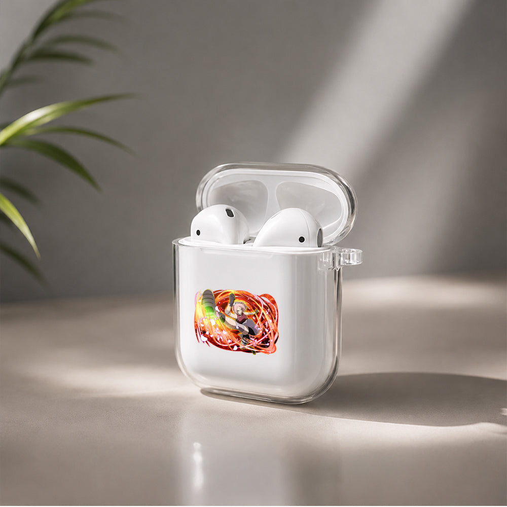 Sakura Ultimate Ninja Blazing Protective Clear Case Cover For Apple Airpods | Soft Silicone AirPods 1 / 2 Case | Protective Cover