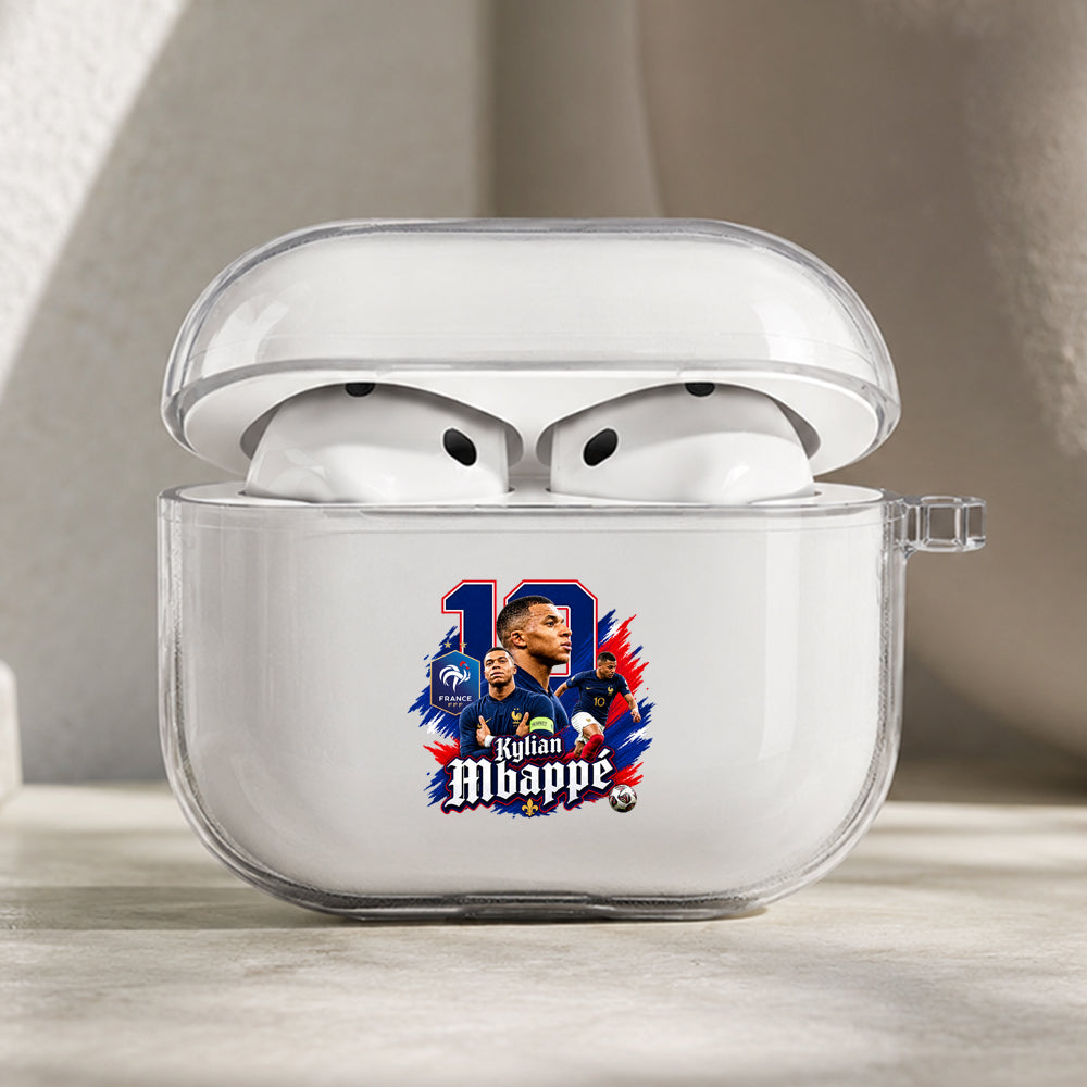 Mbappe Pride of France Protective Apple AirPods Pro 3 Clear Case | Shockproof Cover