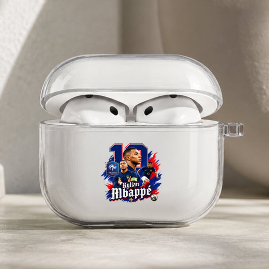 Mbappe Pride of France Protective Apple AirPods Pro 3 Clear Case | Shockproof Cover