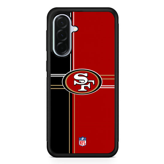 NFL San Francisco 49ers Red Black Samsung Galaxy A36 Case | Durable Samsung Galaxy A36 Protective Case