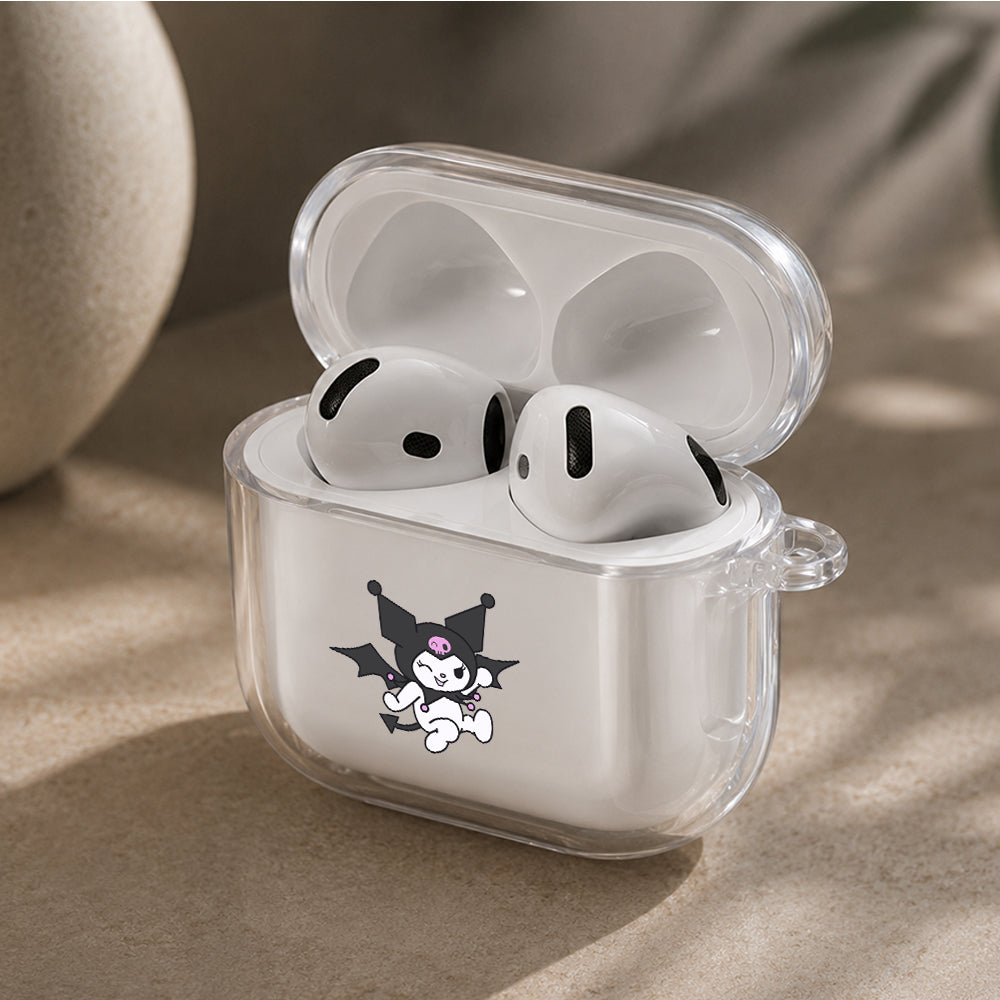 Kuromi is Dancing Protective Apple Airpods 4 Clear Case - Durable Clear Protection