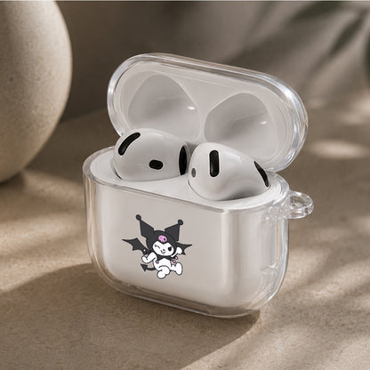 Kuromi is Dancing Protective Apple Airpods 4 Clear Case - Durable Clear Protection