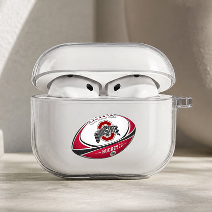 Ohio State Football Pride Protective Apple AirPods Pro 3 Clear Case | Shockproof Cover