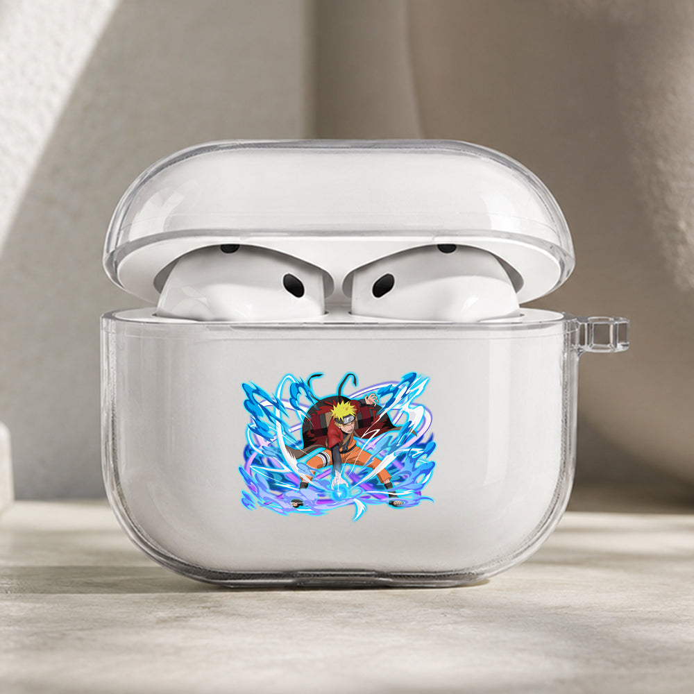 Naruto Rasengan Strike Protective Apple AirPods Pro 3 Clear Case | Shockproof Cover