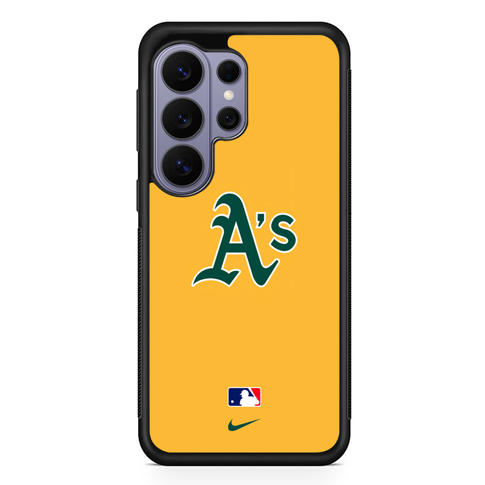 MLB Athletics Yellow Nike Samsung Galaxy S26 Ultra Case | Slim Durable Protective Cover