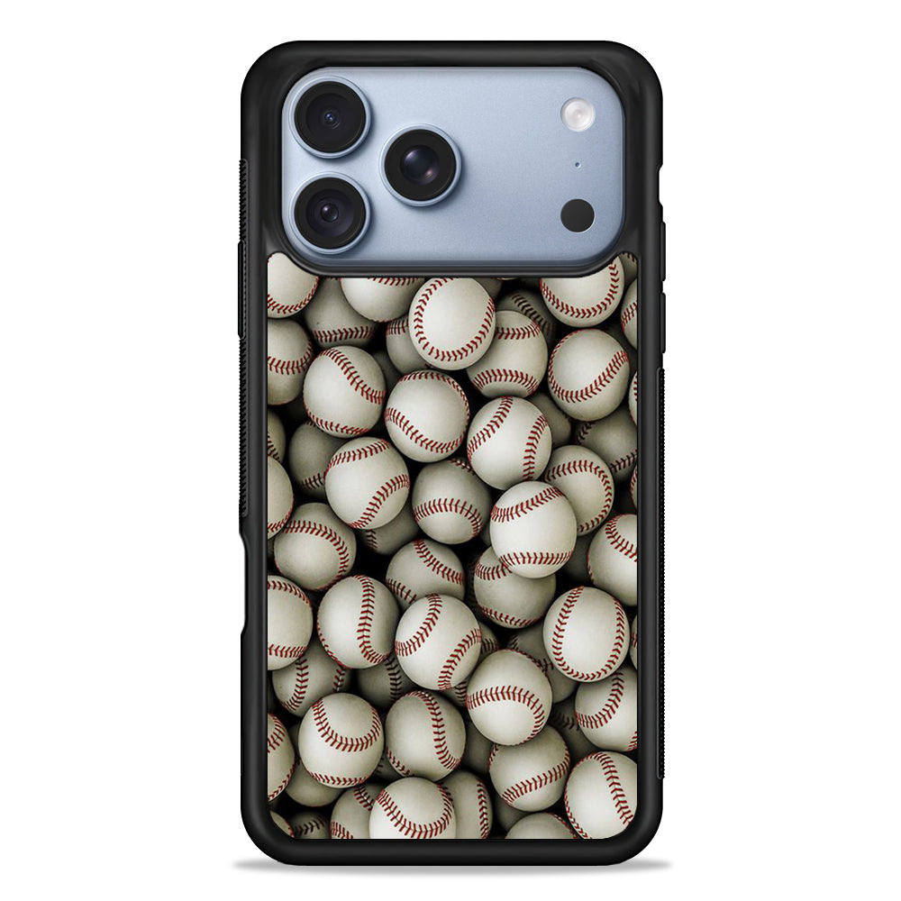 Baseball Ball Pattern iPhone 18 Pro Case - iPhone 18 Pro Silicone Case
